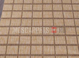 Ковер VEGAS S004-BEIGE-BROWN прямоугольник