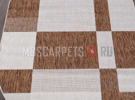 Ковер VEGAS S005-CREAM-BROWN овал