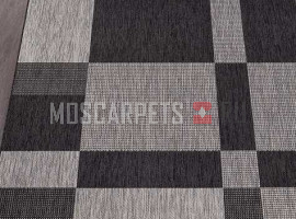 Ковер VEGAS S005-GRAY-BLACK прямоугольник