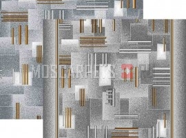 Палас Контур 9026 серо-коричневый