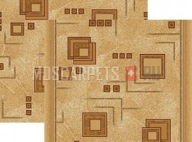 Паласная дорожка Кубик 970w2/43 бежево-коричневый