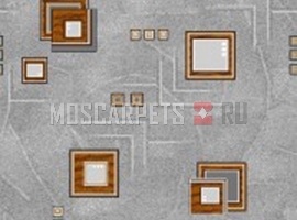 Палас Архимед 9026 серо-коричневый