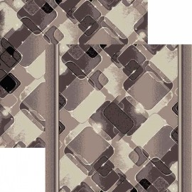 Палас Мираж 1580b2/100 бело-серый