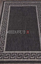 Ковер VEGAS S002-BLACK-GRAY прямоугольник
