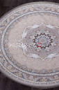 Ковер FARSI 1200-G252 LIGHT GRAY круг