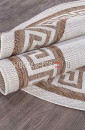 Ковер VEGAS S002-CREAM-BROWN овал1