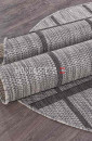 Ковер VEGAS S004-GRAY-BLACK овал