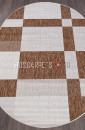 Ковер VEGAS S005-CREAM-BROWN овал