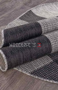 Ковер VEGAS S005-GRAY-BLACK овал1