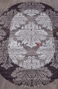 Ковер SILVER d213-GRAY-PURPLE овал