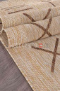 Ковер VEGAS S003-BEIGE-BROWN прямоугольник